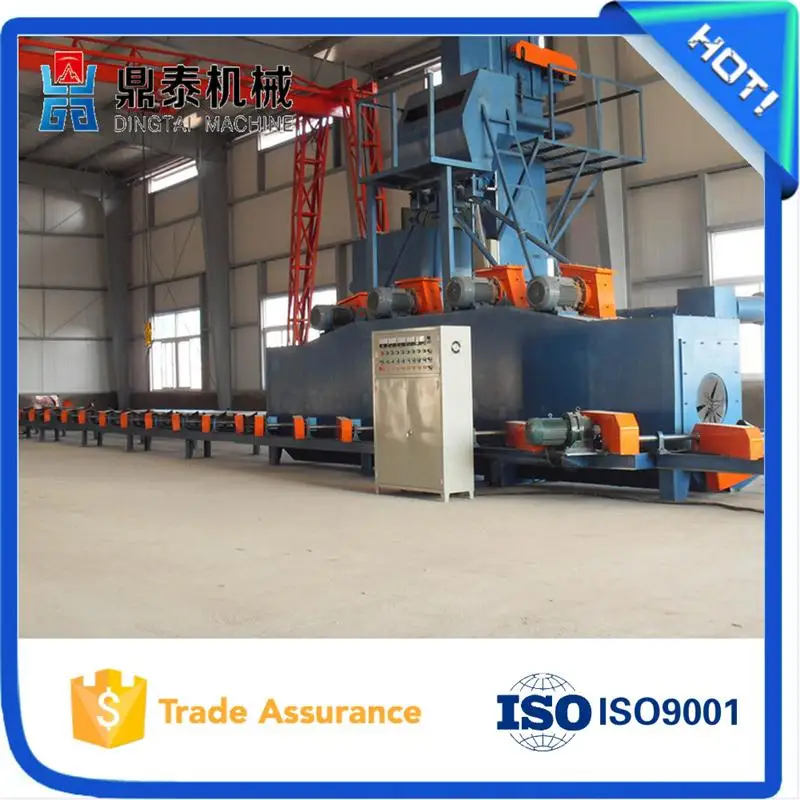 Professional steel pipe shot blasting machine, steel pipe inner and outer wall shot blaster