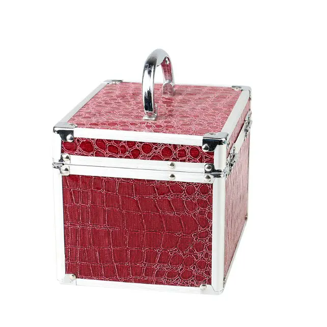 Customized Aluminum Beautiful Mirror Lady Cosmetic Case /Box