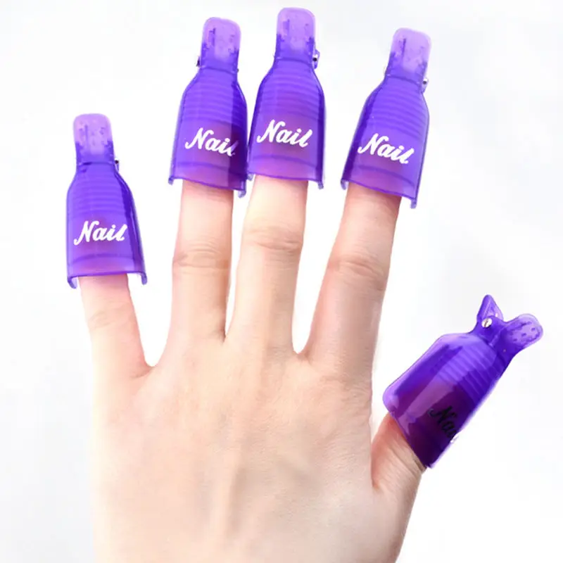 Colored Wearable Plastic Acrylic Nail Plastic Clip High Quality Nail Art Tool Uv Gel Nail Remover