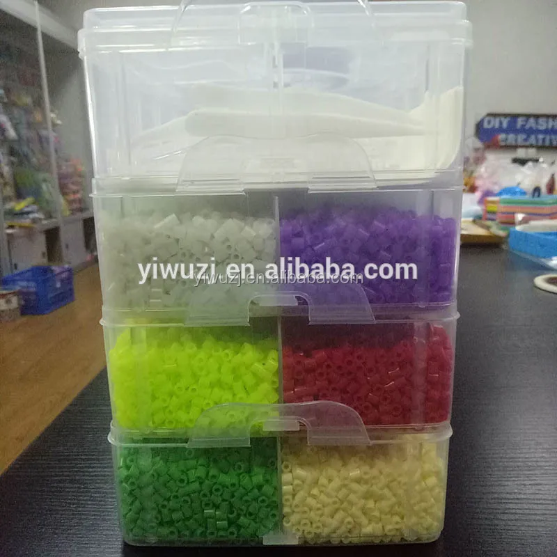 Manufacturer 30000PCS Fuse Beads with Tweezers Pegboard Ironing Paper clip and Case