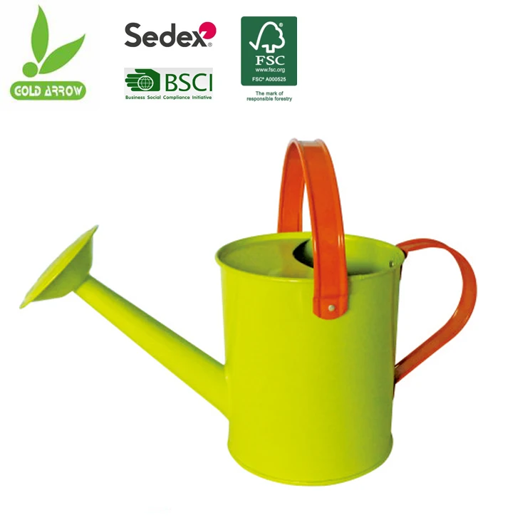 1.6L custom logo kids indoor stainless steel water pot plant watering pot watering can