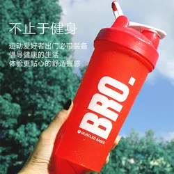 NO MOQ and can be custom logo protein shaker bottle drinking bottle bpa free plastic sports bottle 500ML