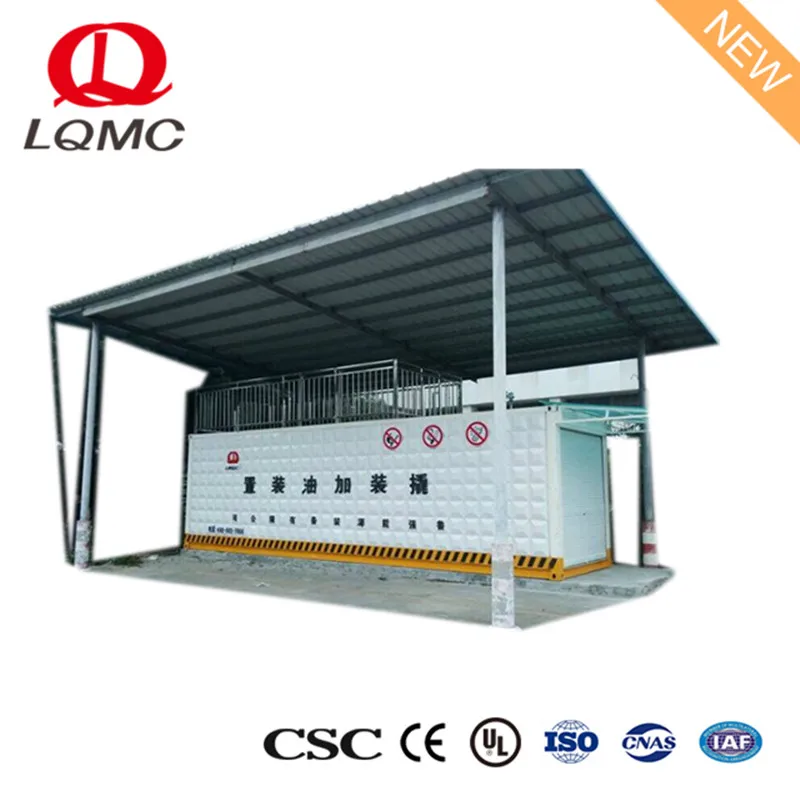 60000 liters container type fuel tank mobile fuel station