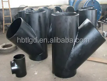 
8 inch butt weld lateral tee Y tee diameter &seamless equal and reducing pipe tee&carbon steel pipe fittings 