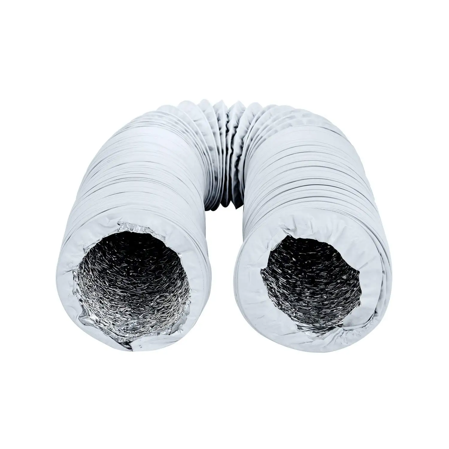
MAXLUCK Duct Silencer Flexible Ducting Hose Noise Reducer Hose Silencer for In line Duct Fan (4Inch, White) 