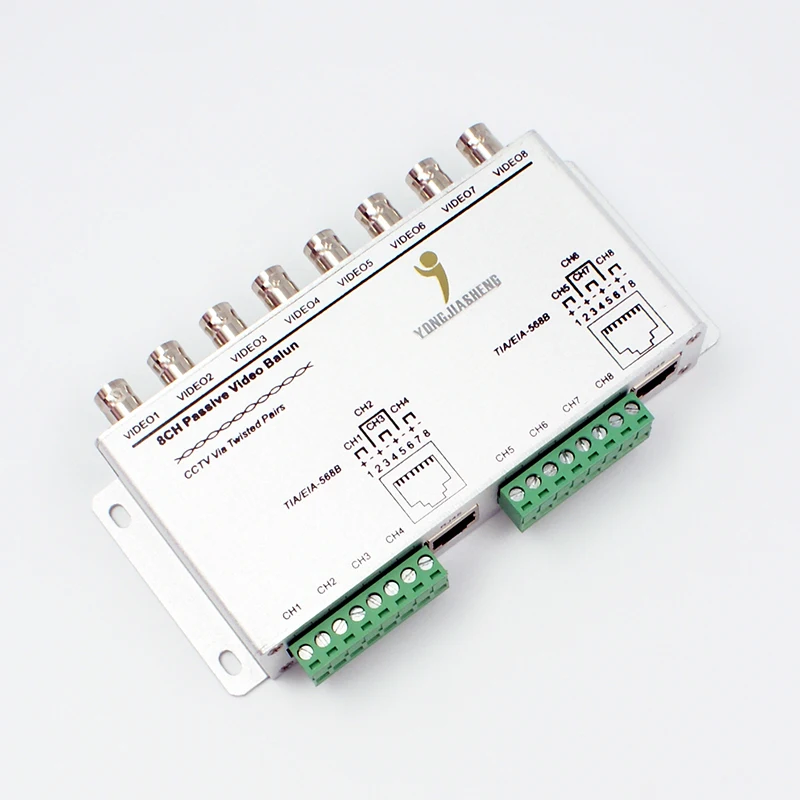 HDTVI/HDCVI/AHD-CCTV Accessories 8ch Passive Video Balun with CE FCC ROHS 2 years warranty for cctv asseccories