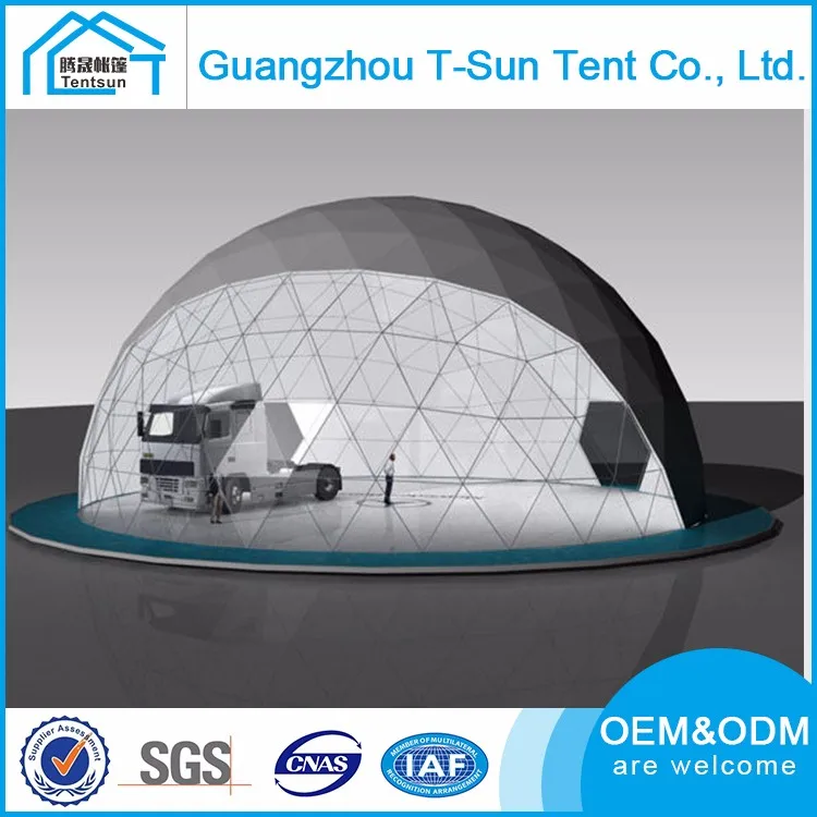 Luxury Lining PVC Fabric Cover Geodesic Tent Semicircle Geodesic Dome Tent