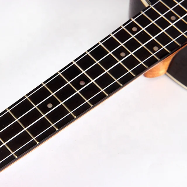 China children toy concert 24 inches 4 strings hot sale and cheap all rosewood body ukulele with case and tuner for promotion