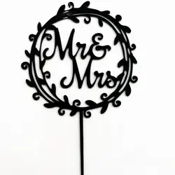 Acrylic  laser cutting machine memorial day mr and mrs cake topper wedding party decoration  custom cake topper