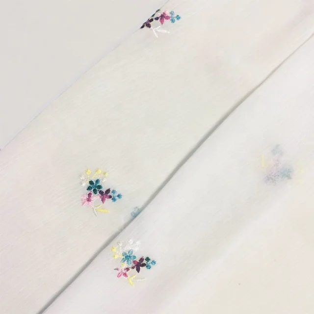 HA-14846E маленький цветочный дизайн 100% текстильная ткань с вышивкой из полиэстера Вышивка Тюль шифоновая