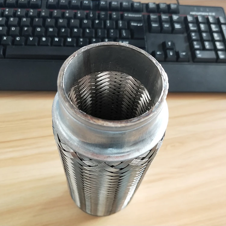 1 inch Muffler Flexible Exhaust Pipe with Inner Braid and outer braid