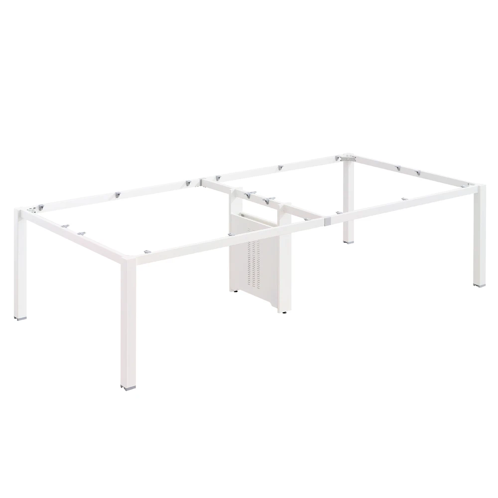 Home Office Metal School Warehouse Mall 4 People Table Commercial Workstation Desk Modern Office Furniture