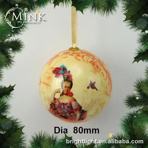 
Custom colorful styrofoam Xmas hanging tree ornaments Christmas ball 