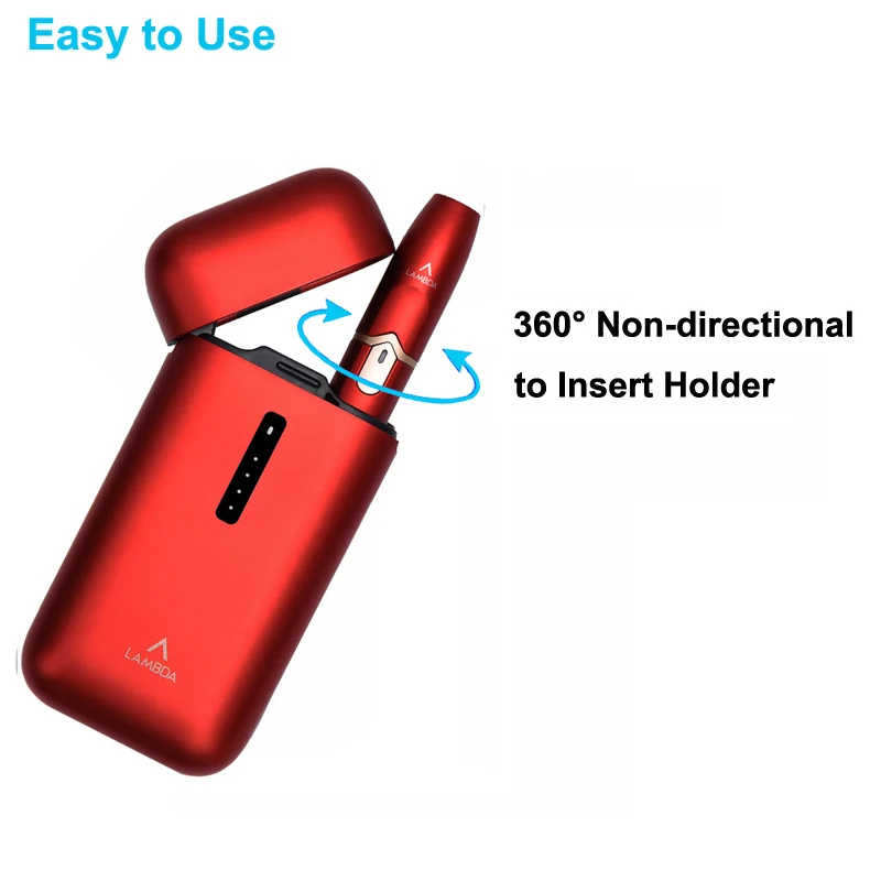
2020 New Heat No Burn Device LAMBDA A1 Heat Tobacco Not Burn Sticks Heating Dry Herb Electronic Cigarette Original Manufacturer 