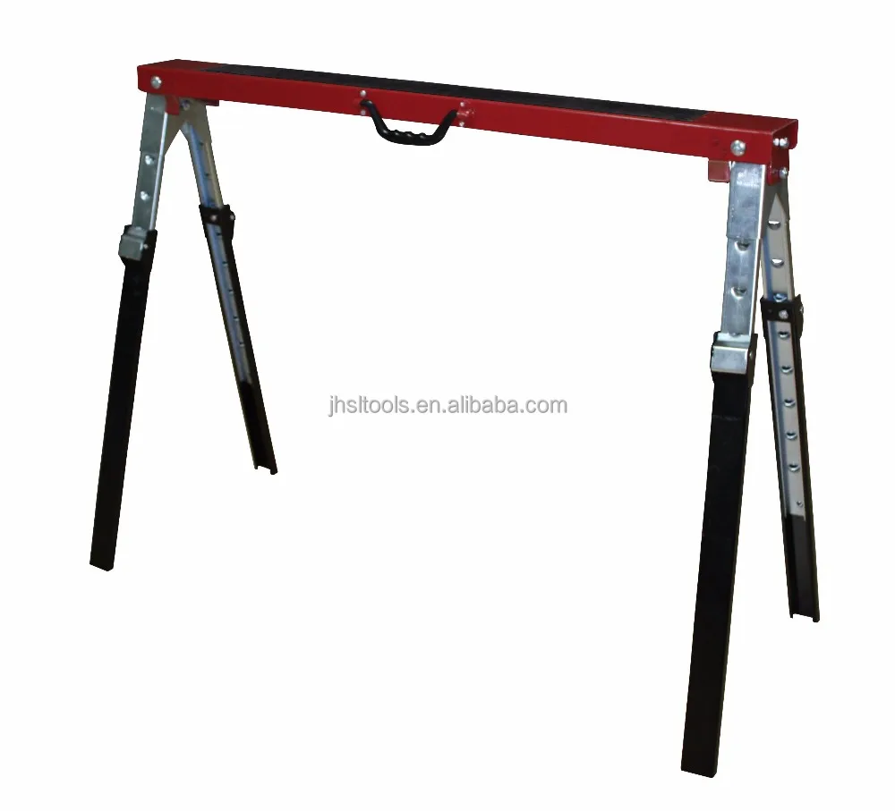 Сверхмощная Регулируемая пара складных ножек, пила для лошадей, 1000 фунтов, большая максимальная емкость