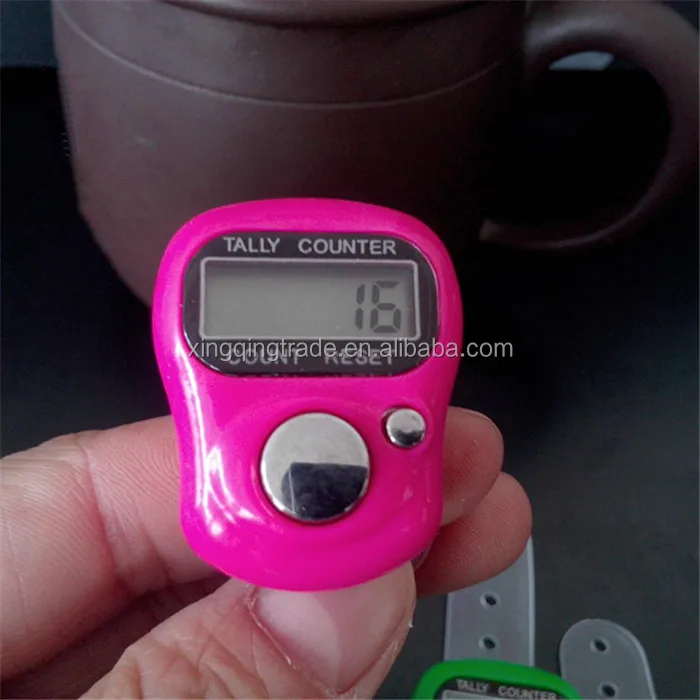 Пластиковый компактный мини-маркер для стежков и счетчик рядов, электронный цифровой счетчик рядов с ЖК-дисплеем, случайный выбор для любого трикотажа