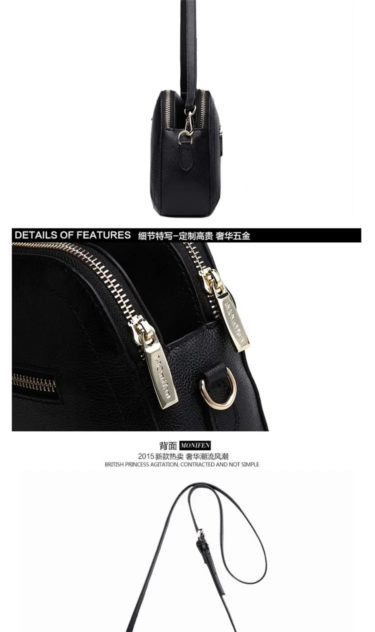 New 2015 Fashion Women Genuine Leather Messenger Bag Shoulder Bags Crossbody Bolsos Carteras Mujer Marca Handbags Famous Brands10
