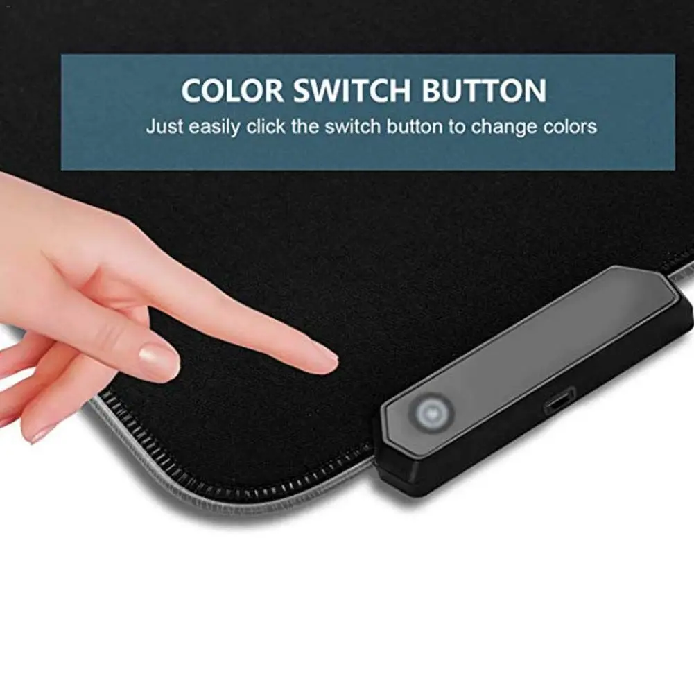 Quanbao large gaming the new design mouse pad high quality custom logo cool led light RGB mouse pad