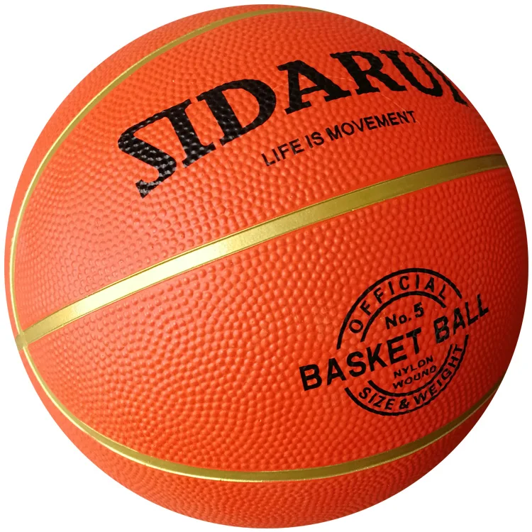 Basketball Ball High quality rubber basket ball custom colorful  ball Made in china