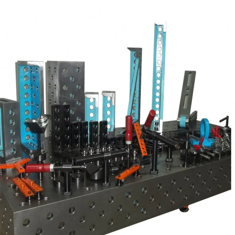 China Reasonable Price 3D cast iron Welding Table System with Jigs&Fixture