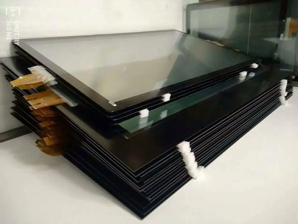 23.8 inches waterproof and vandal proof touch lcd monitor capacitive PCAP flat