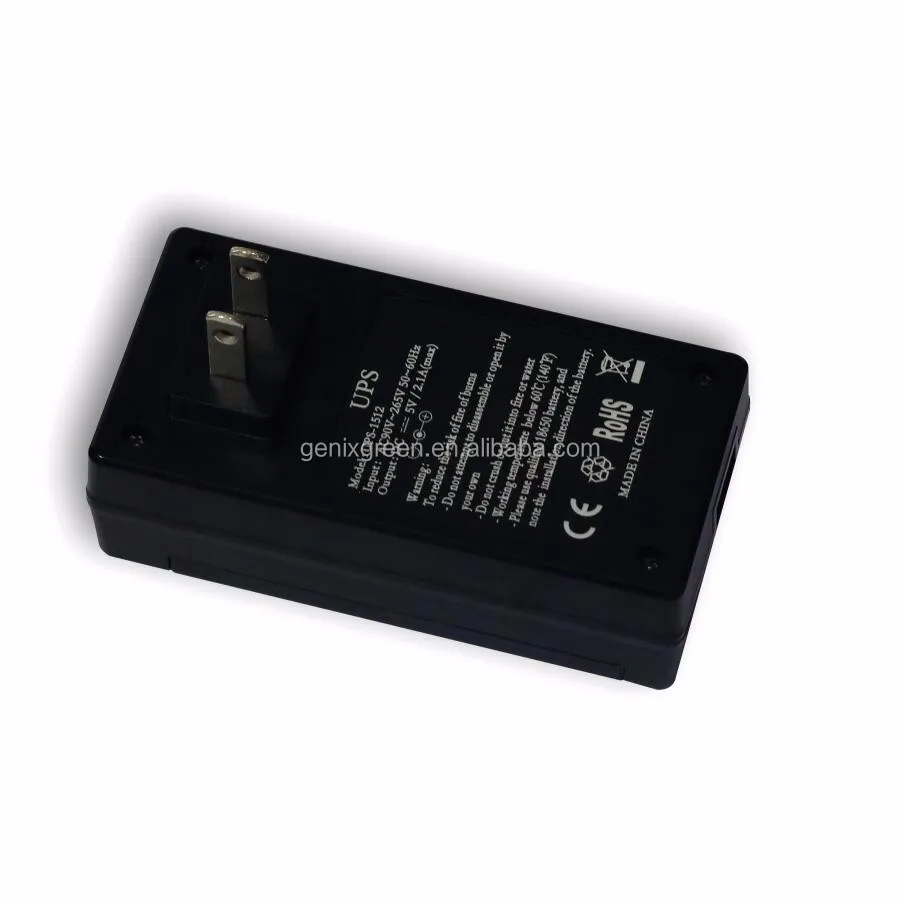 2 in 1 Mini UPS 5V 2A for backup power supply 3-6 hours 3.7V