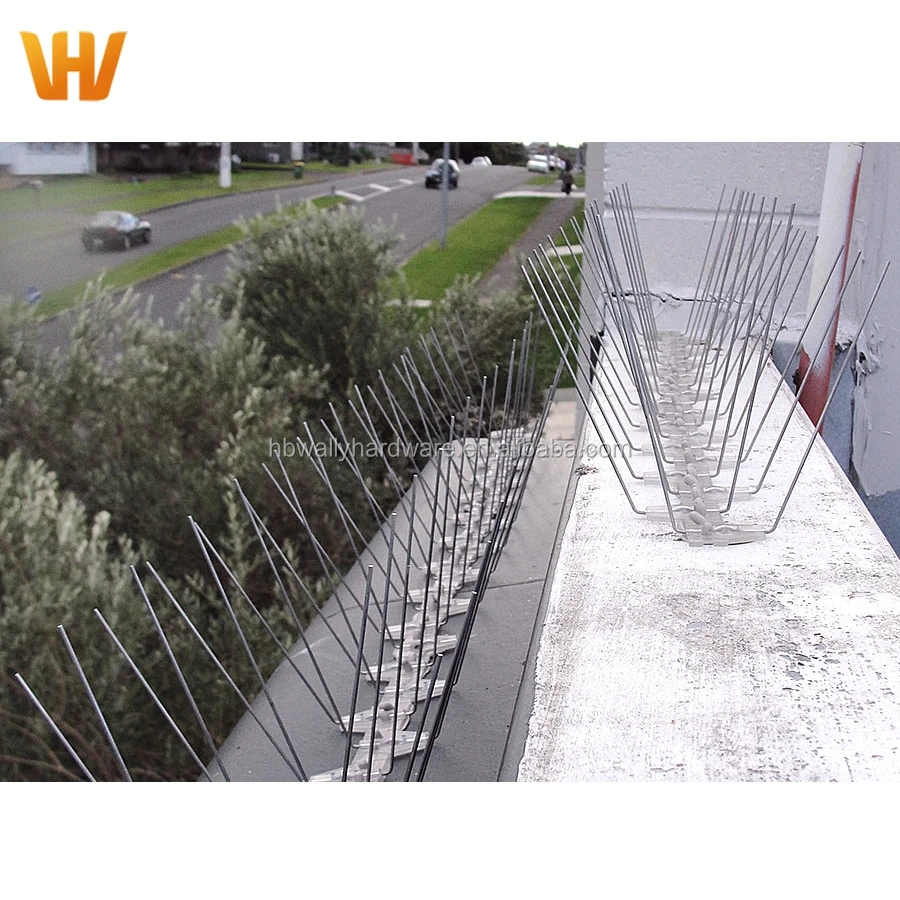 50cm White Garden PP Fence Wall Spike Anti Cat Bird Control Repeller