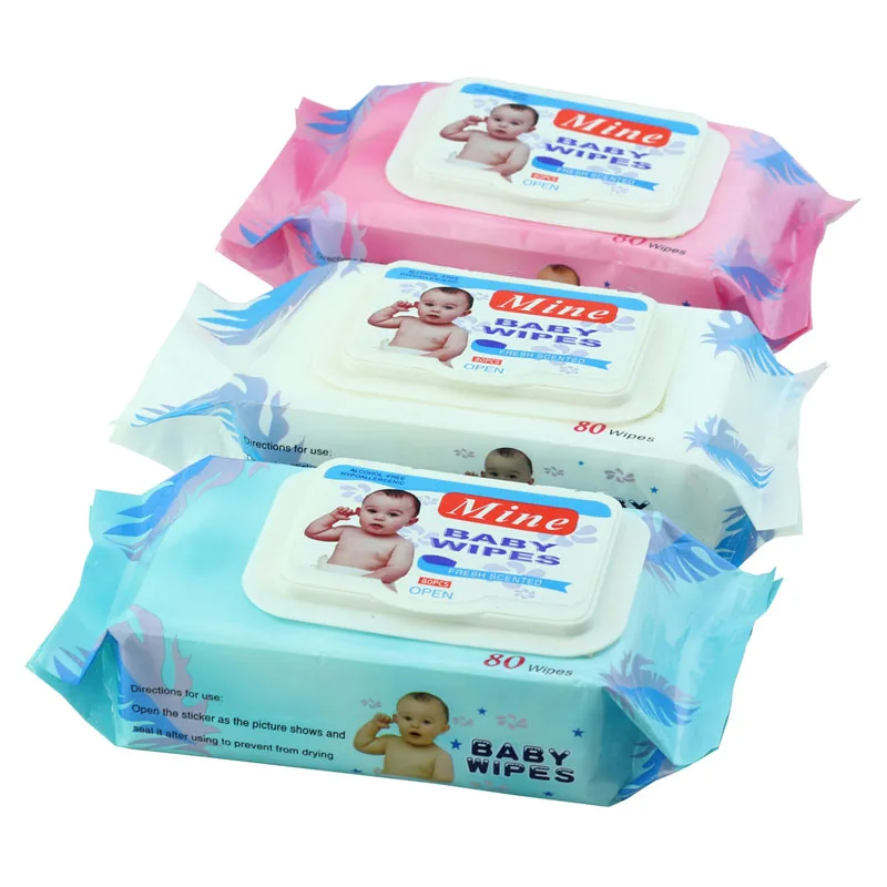 2022 Baby Wet wipes Spunlace Fabric Cheap Baby tissue  Non-Alcoholic Cleaning Wet tissue ,Flushable tissue wet wipes