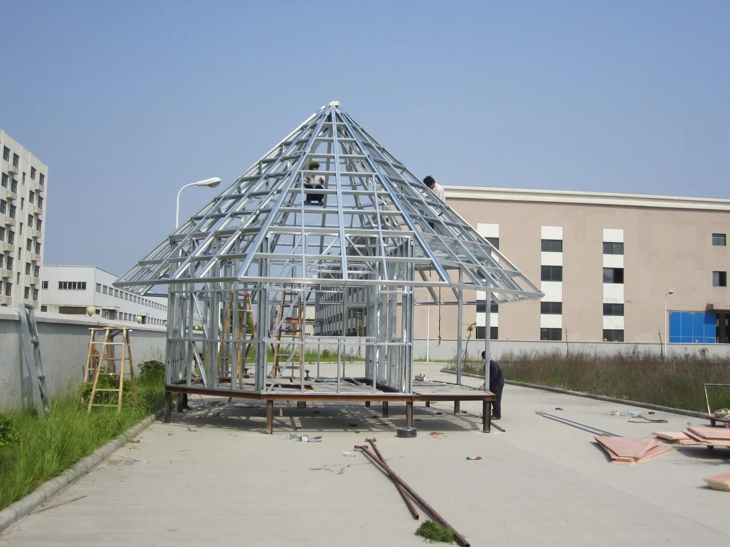 Deepblue Smarthouse светлый стальной каркас, красивый деревянный дом, курорт bunglalow