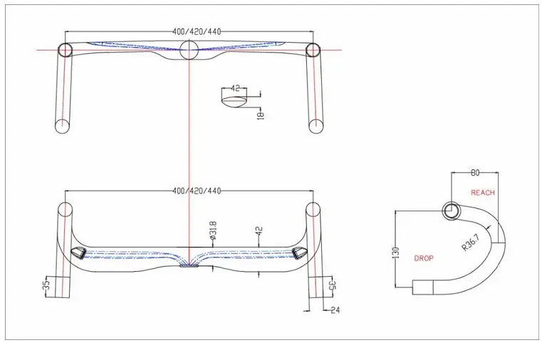 Выбор поставщика 700c, ручка для шоссейного велосипеда с диаметром 31,8 мм