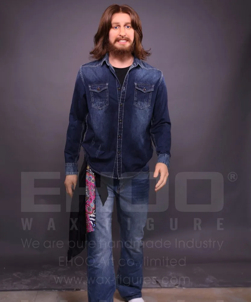 Famous British Band Life Size Celebrity Wax Figure For Sale