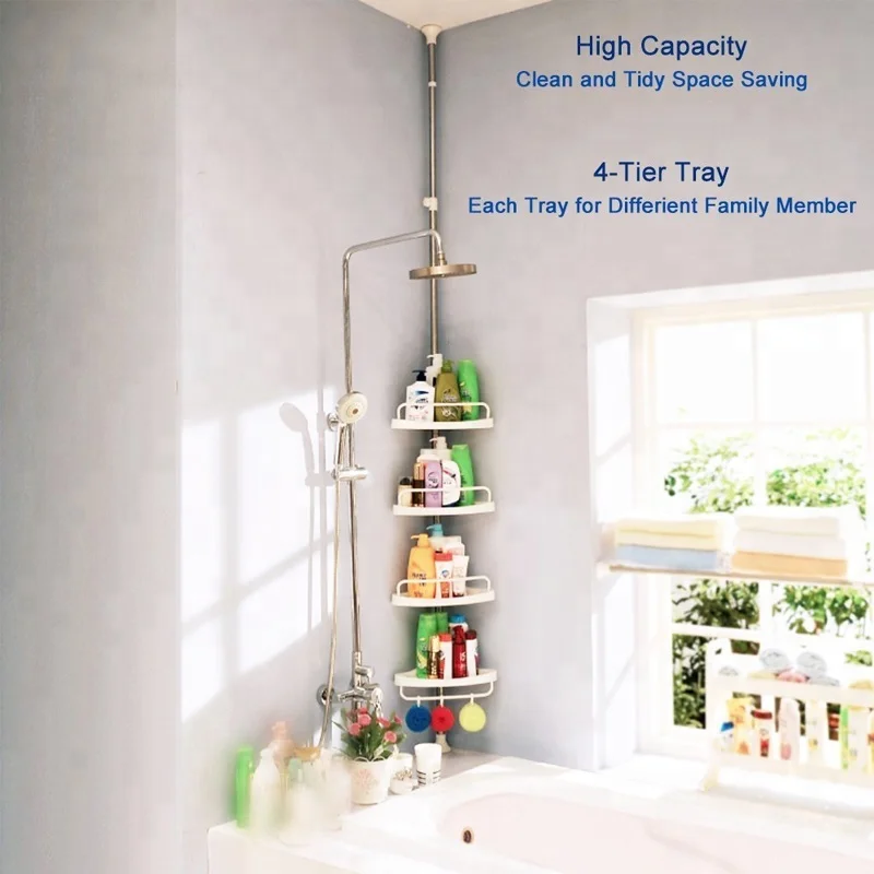 
Stainless Steel Bathroom Telescopic Corner Shelf 