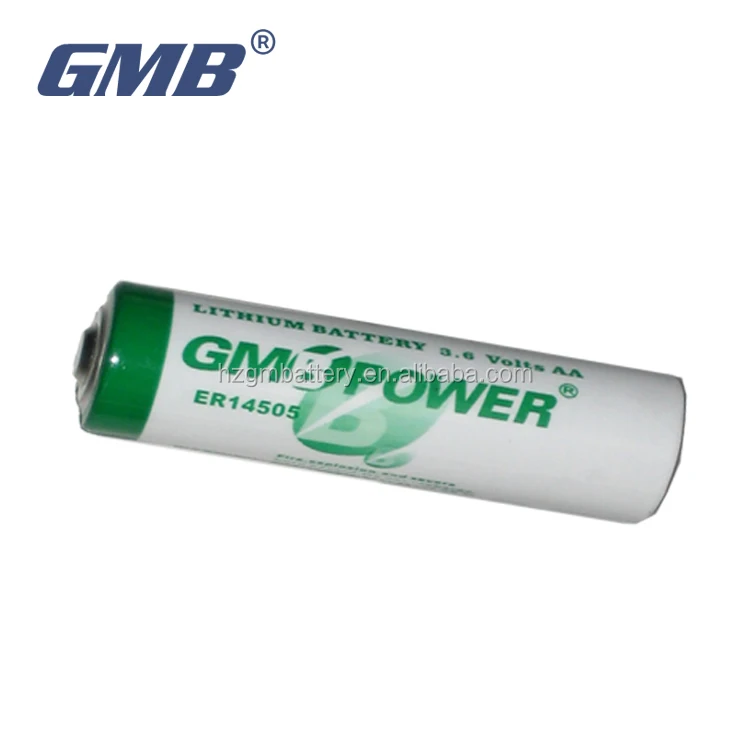 
GMB Customized 3.6V lithium battery AA lisocl2 battery ER14505 