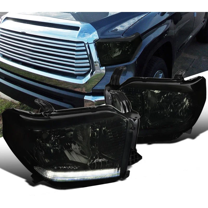 Apply To car headlight for Toyota Tundra Pickup 2014 2018  LED  Headlights Smoke Head lamps
