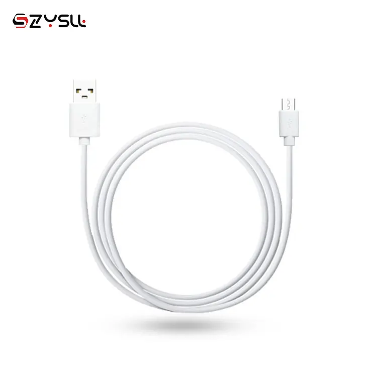 
2019 New Wholesale Cheap White USB Cable Android Fast Charging USB 2.0 Micro B Cable 