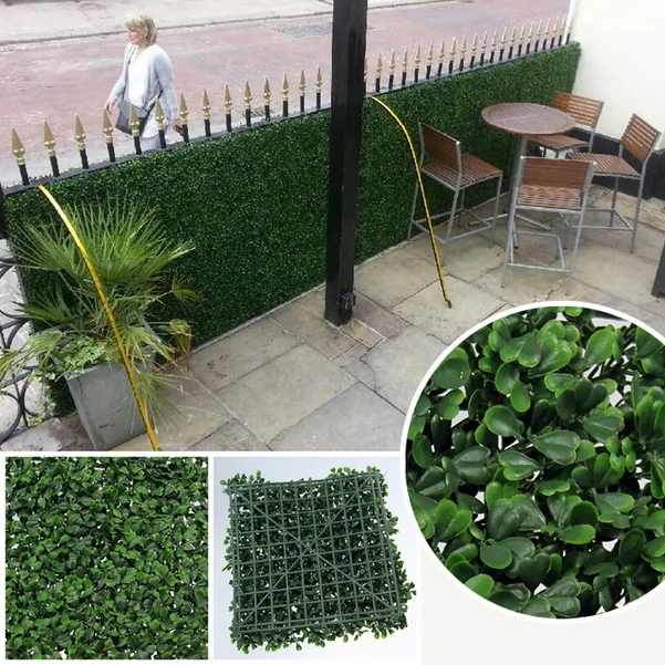 LSWS16012001 custom garden decorative landscaping artificial boxwood fence hedge with inside structure