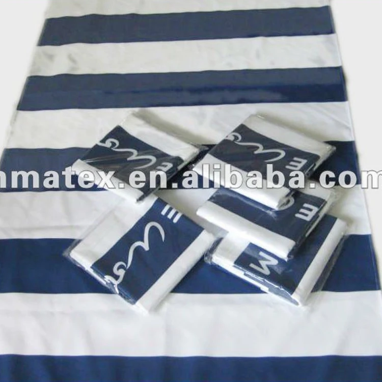 100% microfiber stripe recycle beach towel