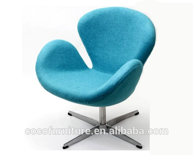 стул лебедя в синий микро-ткани