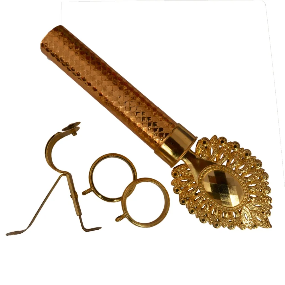 
35mm iron curtain rods and accessories brackets caps and rings 