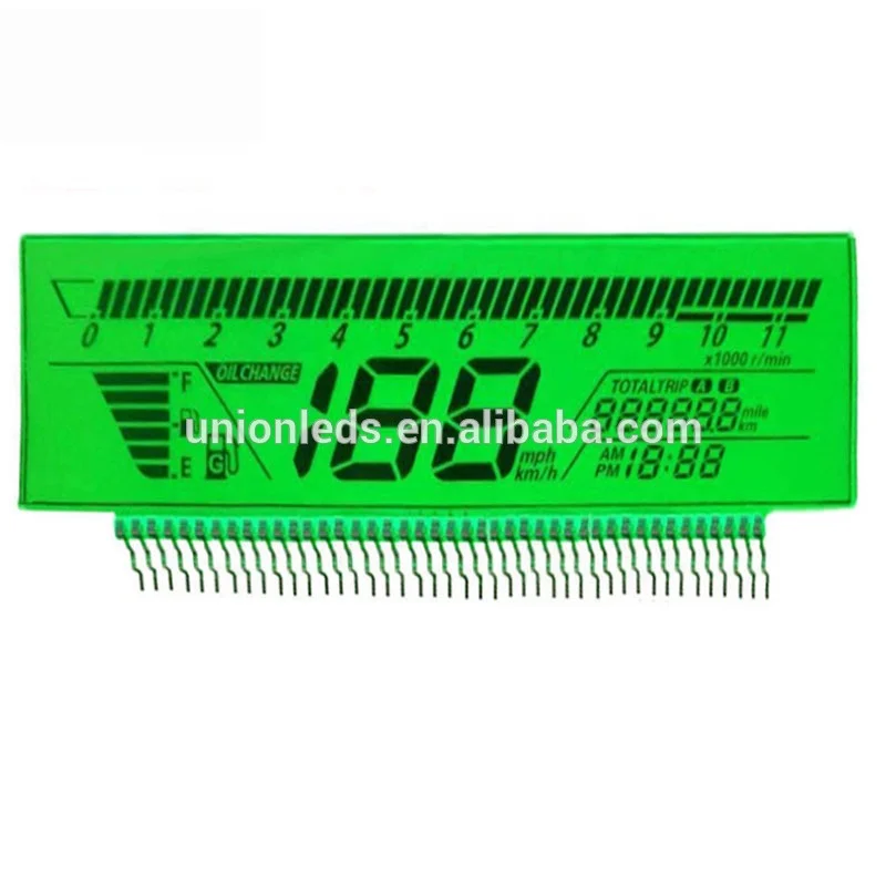 Customize Digital Bike Speedometer LCD Display Screen Modules with TN reflective