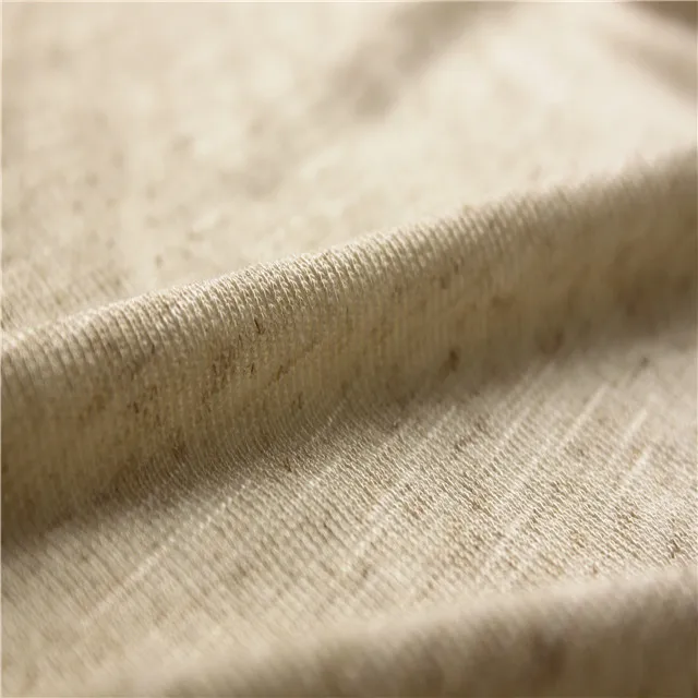 Высококачественная трикотажная ткань из льняной вискозы для футболок