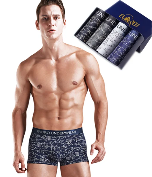 Индивидуальное высококачественное Мужское нижнее белье с принтом трусы-боксеры
