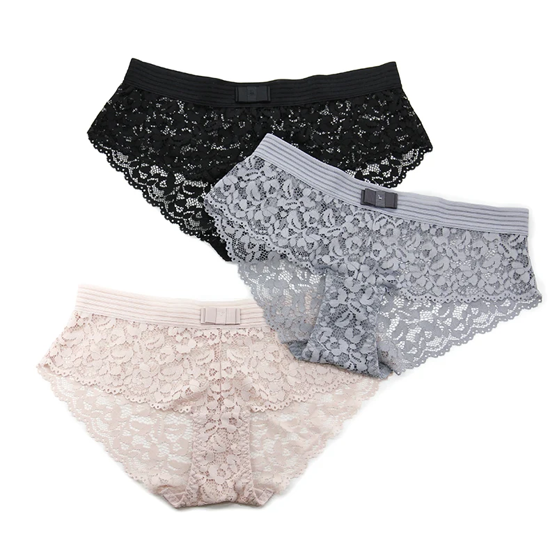 In stock young girl lace sexy lace transparent panties