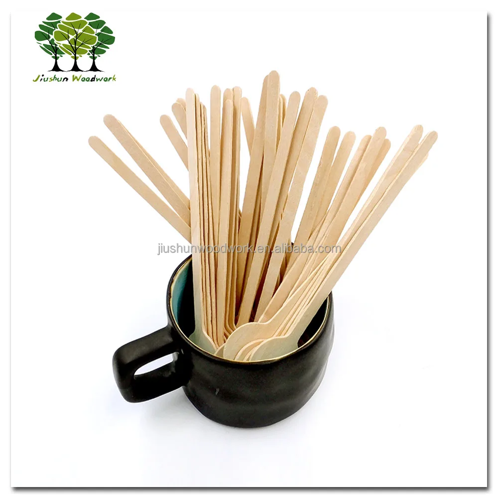 150mm Round Head Wooden Coffee / Cocktail Stick / Stirrer