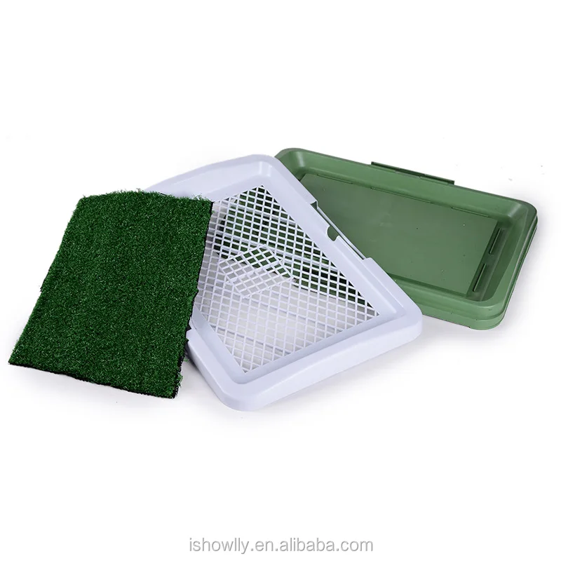 
Pet Puppy Toilet Trainer Absorbent Grass Mat Potty Pads Indoor House Litter Tray puppy pee training pad holder 
