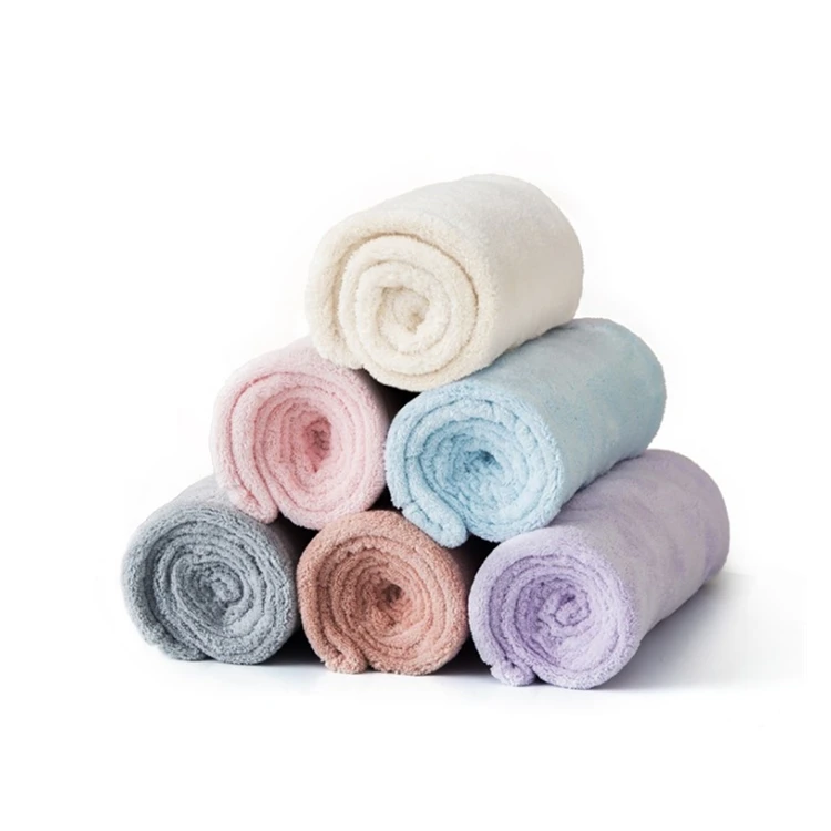 Microfiber Hair Drying Towel Wrap Super Absorbent Twist Turban Fast Dry Hair Cap with Buttons Fasten Dry Hair Hat