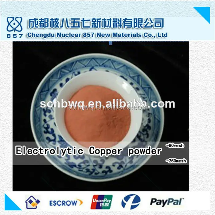 99.99% pure copper cathode powder made by nuclear 857 factory