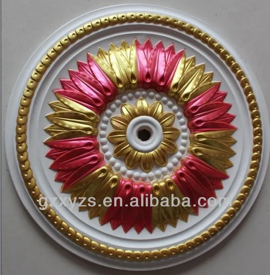 Цветной гипсовый медальон/центральные панели для украшения потолка