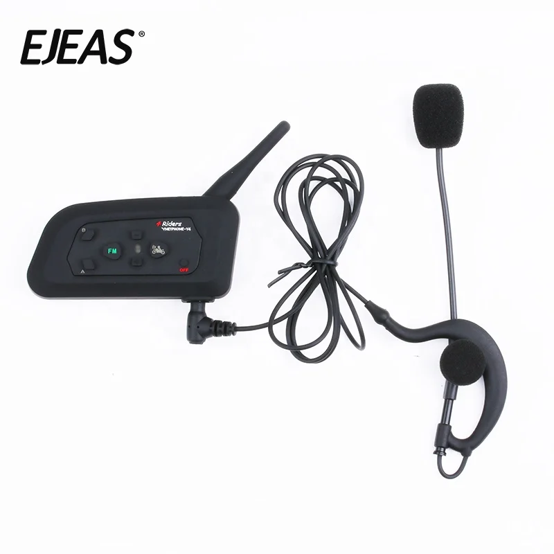 Vnetphone 4 Soccer Referee Communicator 1200M Bluetooth Intercom Full Duplex Interphone Headset V4C Referee