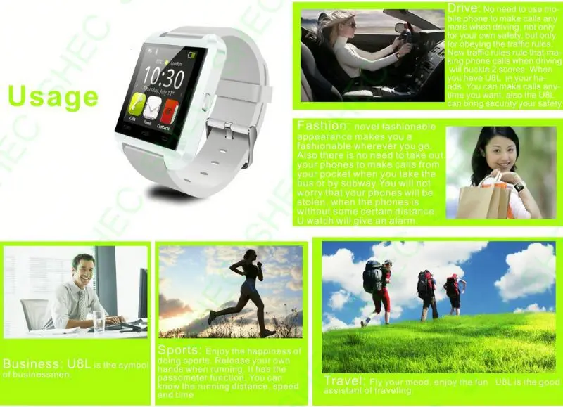 Smart Watch custom printed slap band wrist watches for promotion